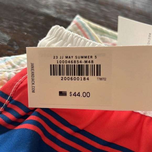 Janie and Jack Striped Swimsuit - Picture 8 of 8